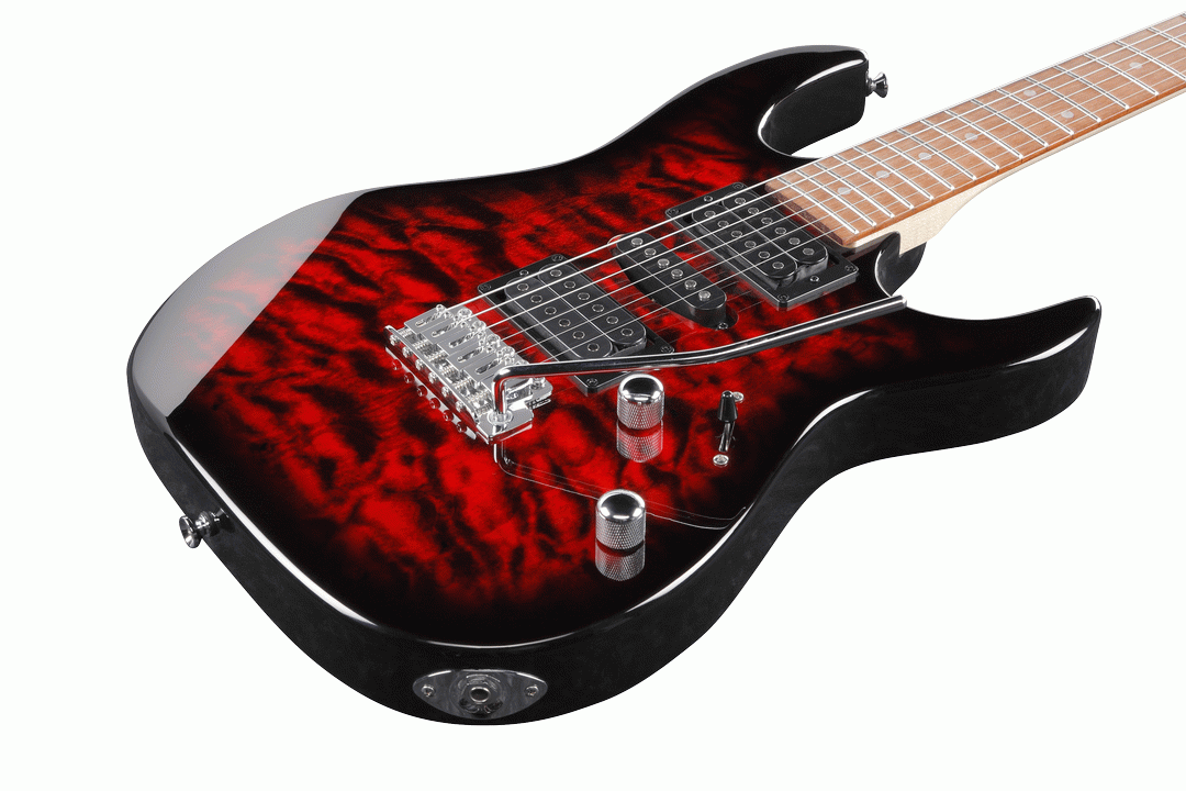 IBANEZ RX70QA ELECTRIC GUITAR - TRANSPARENT RED BURST