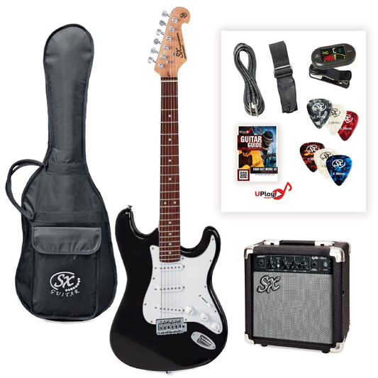 SX STRAT ELECTRIC GTR PACK-BLACK