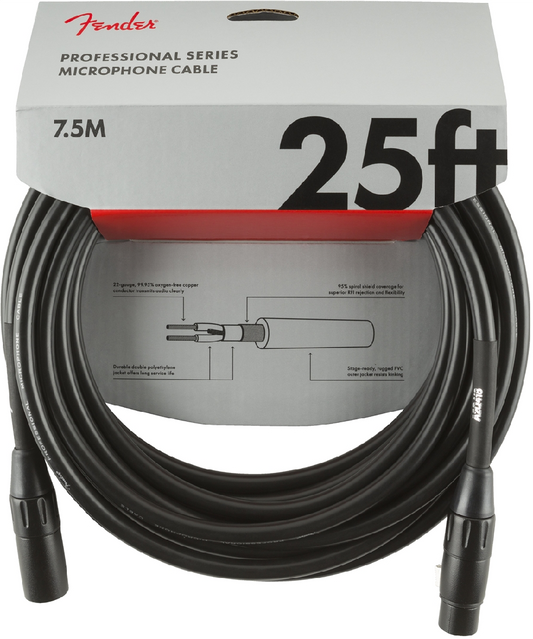 FENDER PROFESSIONAL 25' XLR-XLR CABLE