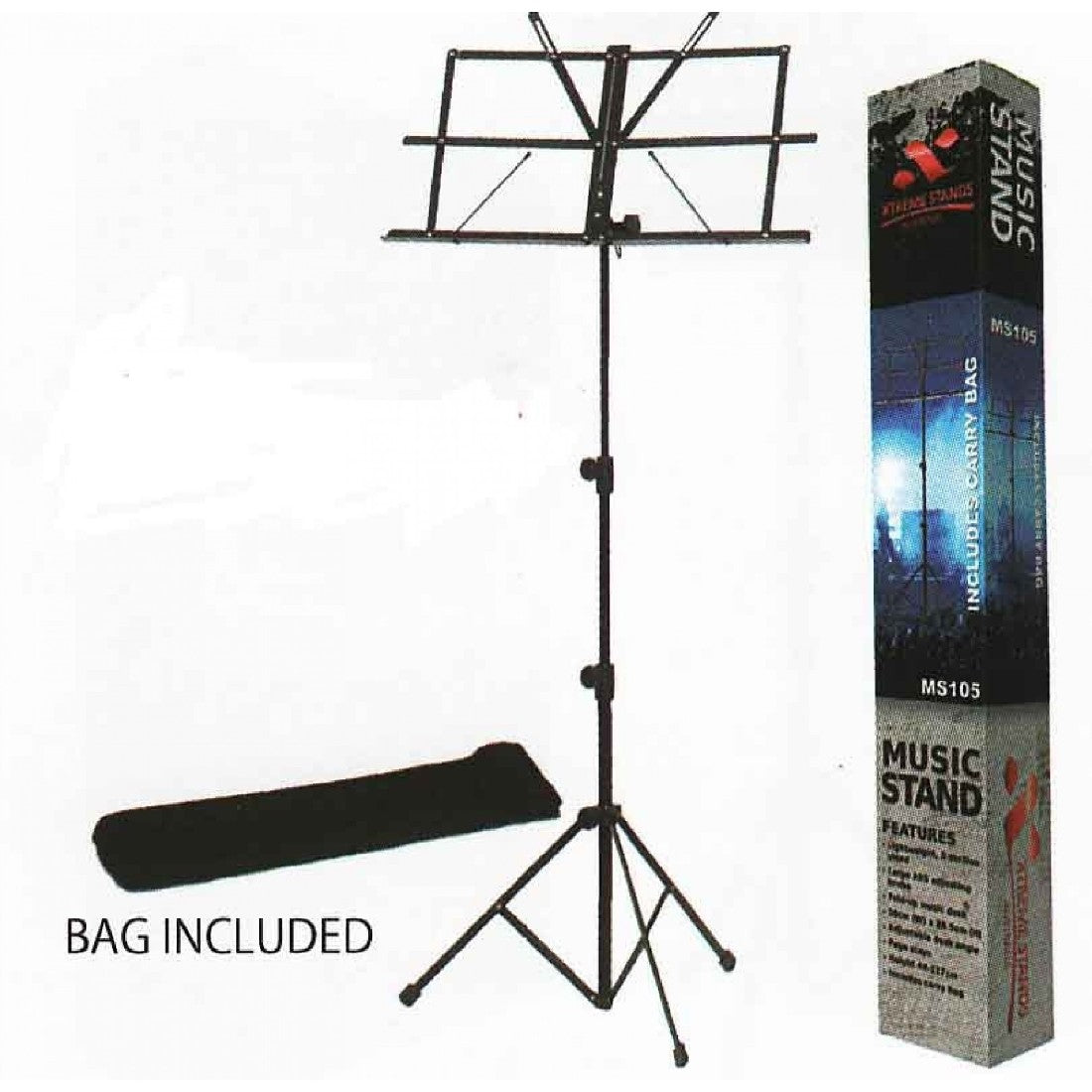 XTREME MS105 MUSIC STAND W/BAG